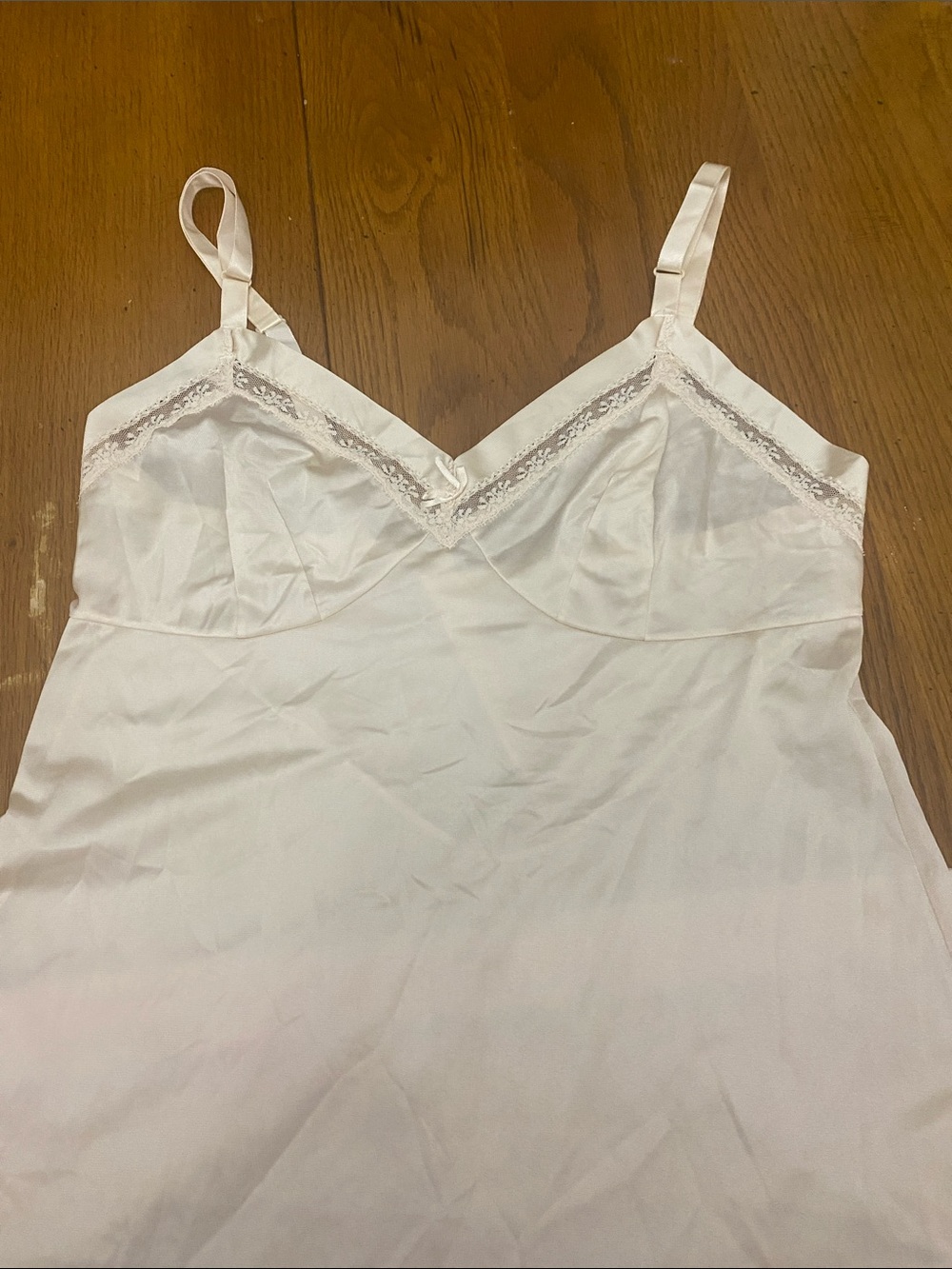 Vintage Lorraine Slip Nightdress in Pale Pink - Size 34 Tall